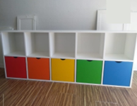 Cubbies - Painted with painted fronts